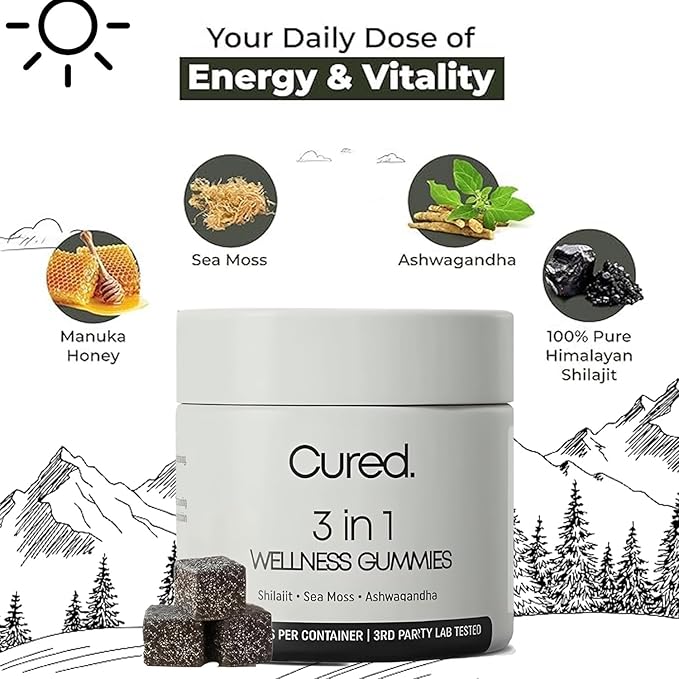 Cured 3 in 1 Wellness Gummies